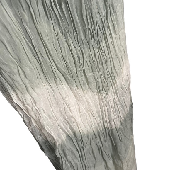 Soft Surroundings Green Tie Dye Silk Summer Maxi Dress Size Medium Sleeveless. - Picture 3 of 6